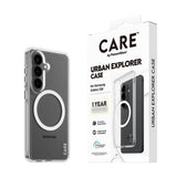 Samsung Galaxy S26 CARE by PanzerGlass Urban Explorer Case - Qi Compatible - Transparent / White