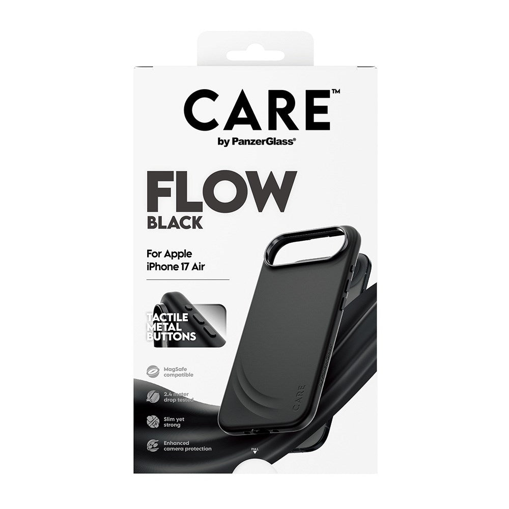 CARE by PanzerGlass iPhone Air Feature Flow Case - MagSafe Compatible - Black