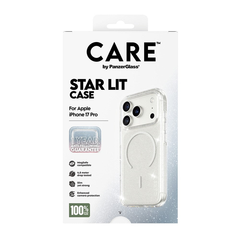 CARE by PanzerGlass iPhone 17 Pro FLAGSHIP Urban Explorer Case - MagSafe Compatible - Transparent / Star Lit