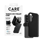 Samsung Galaxy S26+ (Plus) CARE by PanzerGlass Feature Tango 2-in-1 Flip Case with Wallet - Black