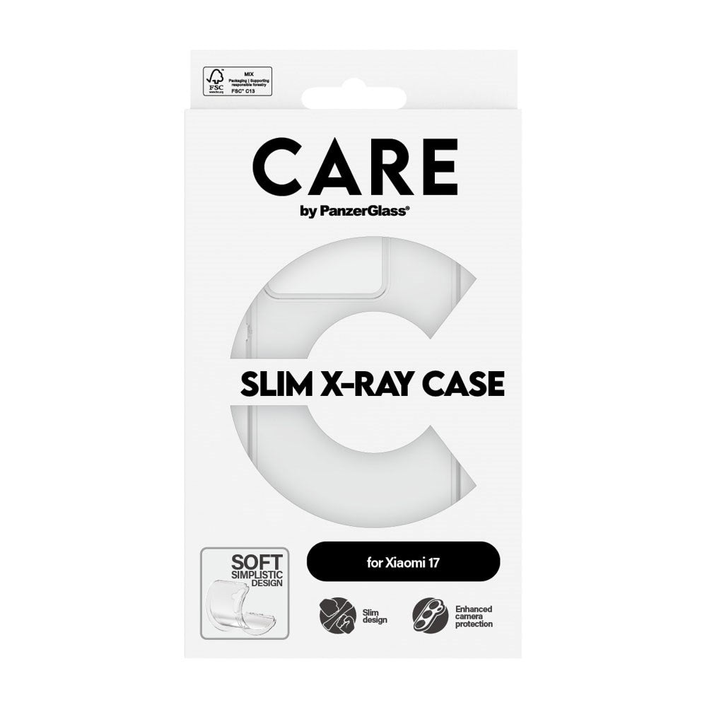 Xiaomi 17 CARE by PanzerGlass FASHION X-Ray Soft Basic Case - Transparent