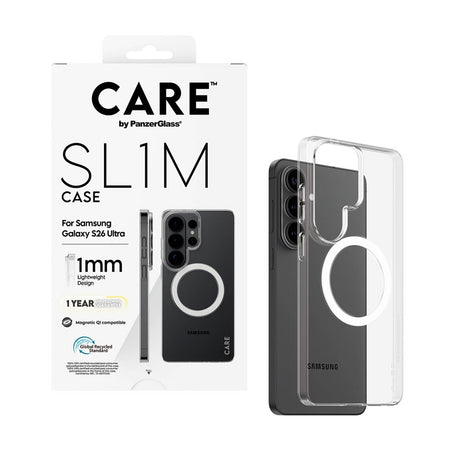 Samsung Galaxy S26 Ultra CARE by PanzerGlass SL1M Case - Transparent