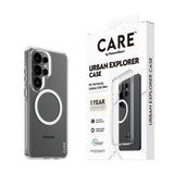 Samsung Galaxy S26 Ultra CARE by PanzerGlass Urban Explorer Case - Qi Compatible - Transparent / White