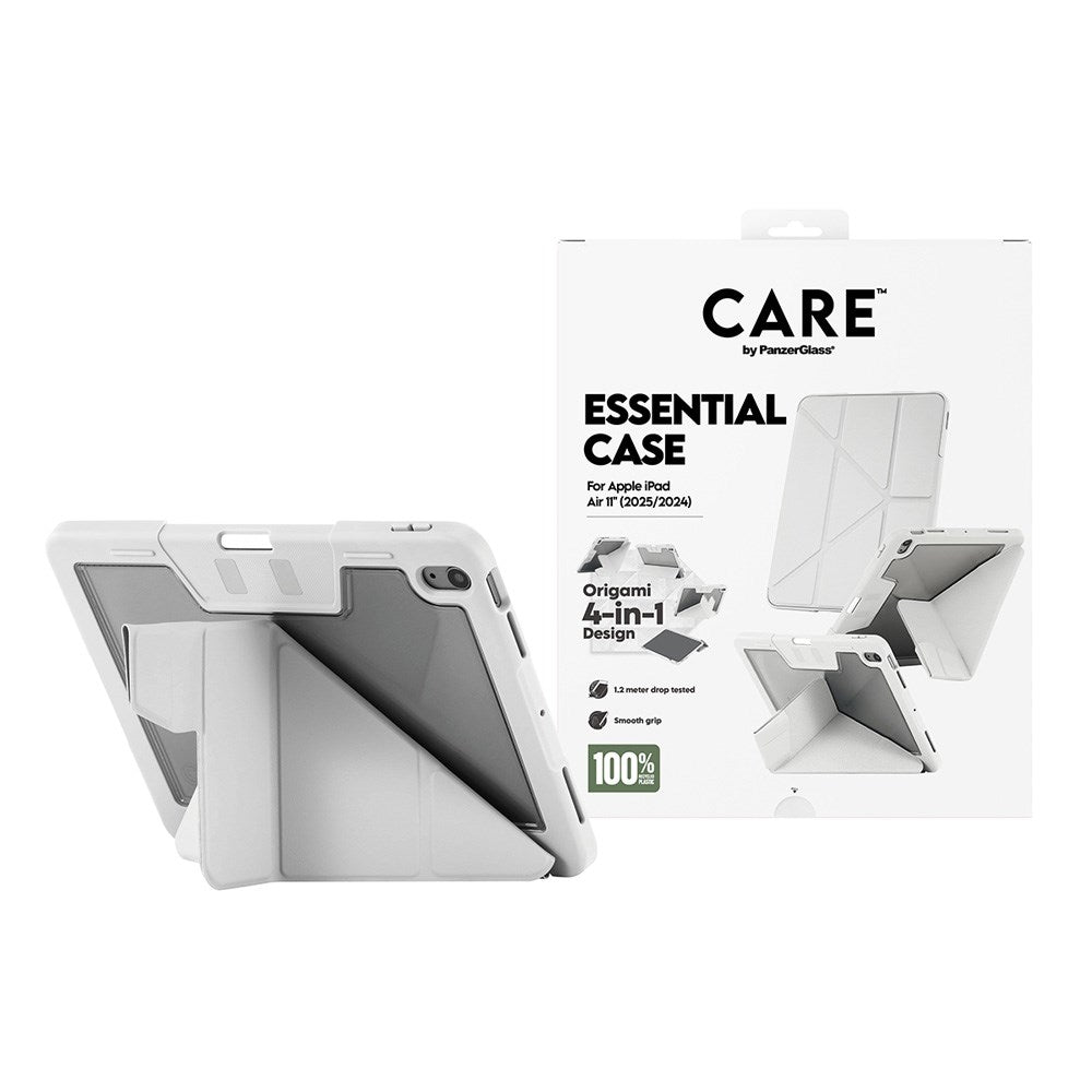 iPad Air 11" (2025 / 2024) Care by PanzerGlass Essential Case - Standing Function - Grey