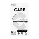 CARE by PanzerGlass Samsung Galaxy S25 Edge FLAGSHIP Urban Combat Case - MagSafe Compatible - Transparent / White