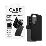 Samsung Galaxy S26 Ultra CARE by PanzerGlass Feature Tango 2-in-1 Flip Case with Wallet - Black