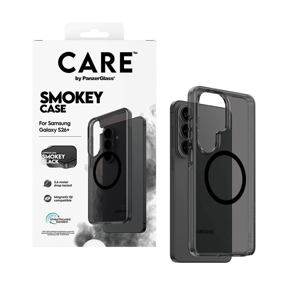 Samsung Galaxy S26+ (Plus) CARE by PanzerGlass Urban Explorer Case - Qi Compatible - Smokey Black