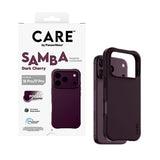 iPhone 18 Pro / 17 Pro CARE by PanzerGlass Fashionable Samba Case - MagSafe Compatible - Dark Cherry