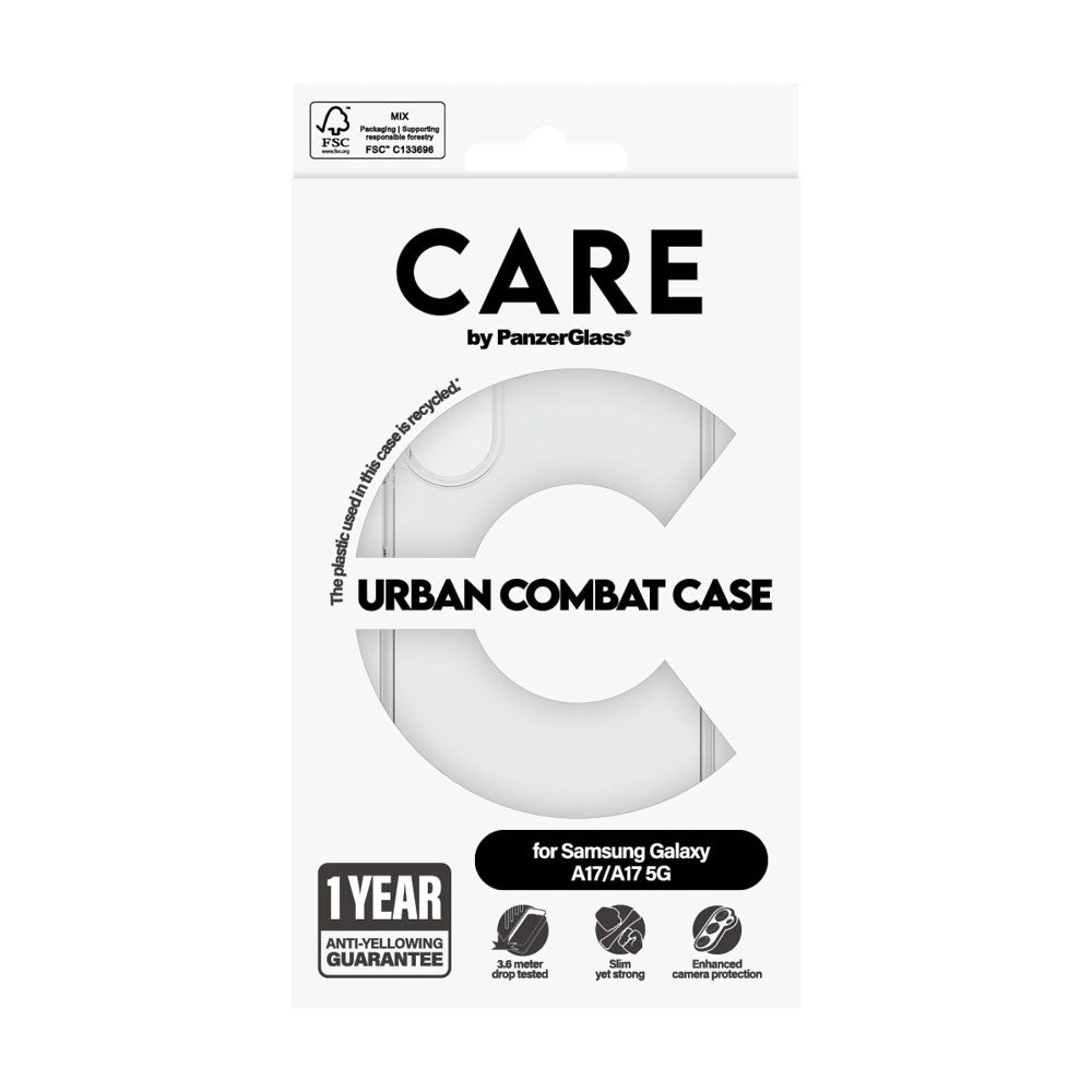 CARE by PanzerGlass Samsung Galaxy A17 (5G) FLAGSHIP Urban Combat Case - Transparent