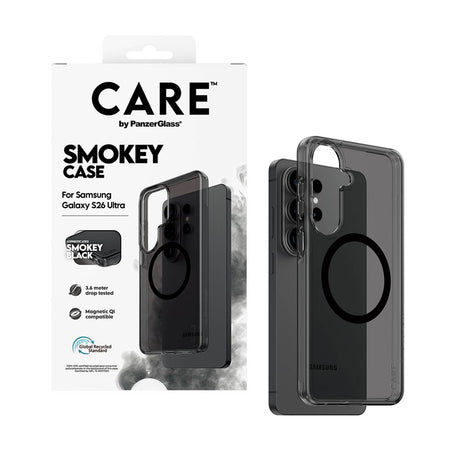 Samsung Galaxy S26 Ultra CARE by PanzerGlass Urban Explorer Case - Qi Compatible - Smokey Black