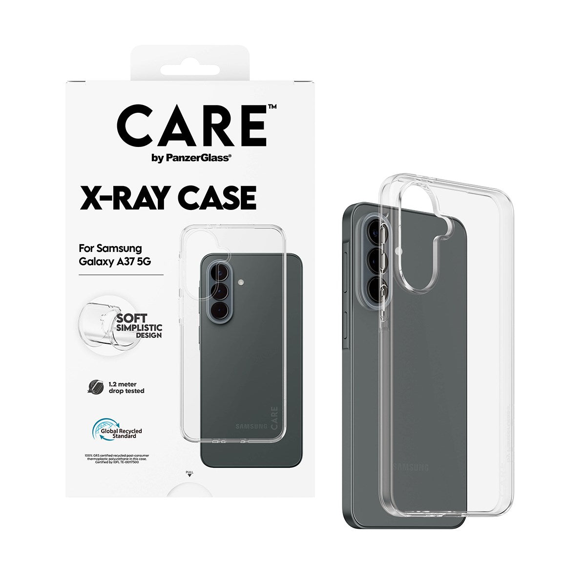 Samsung Galaxy A37 CARE by PanzerGlass Slim X-Ray Case - Transparent