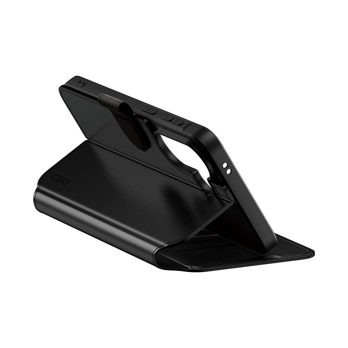 Samsung Galaxy A57 CARE by PanzerGlass Feature Wallet Case with Kickstand - Black