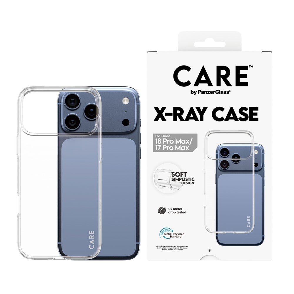 iPhone 18 Pro Max  / 17 Pro Max CARE by PanzerGlass Fashionable X-Ray Soft Basic Case - Transparent