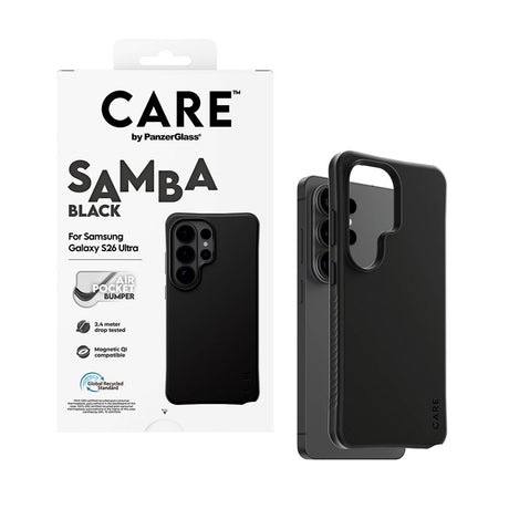 Samsung Galaxy S26 Ultra CARE by PanzerGlass Fashionable Samba Case - Qi Compatible - Black