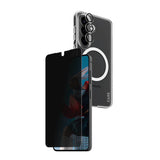 Samsung Galaxy S26 Urban Combat 3-in-1 Privacy Bundle with Case / Screen Protector (Privacy) / Camera Protection - Qi Compatible - Transparent