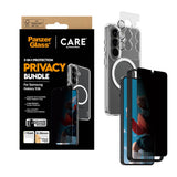 Samsung Galaxy S26 Urban Combat 3-in-1 Privacy Bundle with Case / Screen Protector (Privacy) / Camera Protection - Qi Compatible - Transparent