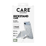 CARE by PanzerGlass iPhone Air Feature Kickstand Case - MagSafe Compatible - Transparent / Silver