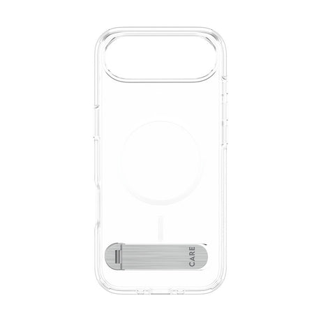 CARE by PanzerGlass iPhone Air Feature Kickstand Case - MagSafe Compatible - Transparent / Silver