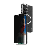 Samsung Galaxy S26 Ultra Urban Combat 3-in-1 Privacy Bundle with Case / Screen Protector (Privacy) / Camera Protection - Qi Compatible - Transparent