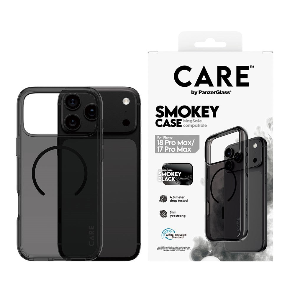 iPhone 18 Pro Max  / 17 Pro Max CARE by PanzerGlass FLAGSHIP Urban Explorer Case - MagSafe Compatible - Smokey Black