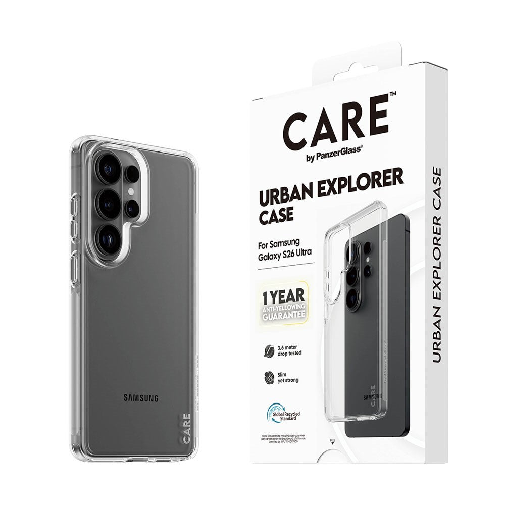 Samsung Galaxy S26 Ultra CARE by PanzerGlass Urban Explorer Case - Transparent
