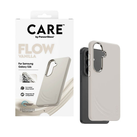 Samsung Galaxy S26 CARE by PanzerGlass Feature Flow Case - Qi Compatible - Vanilla