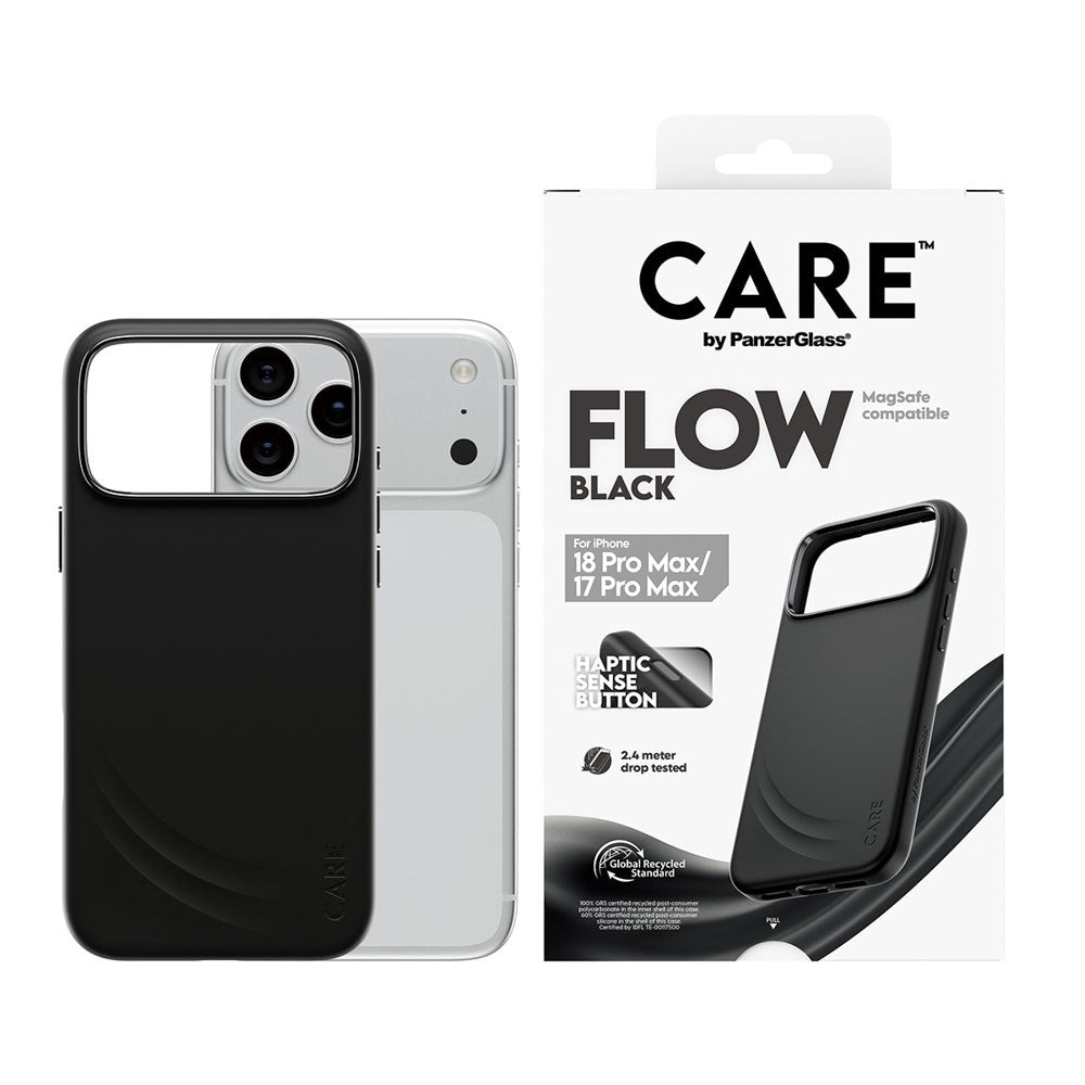 iPhone 18 Pro Max  / 17 Pro Max CARE by PanzerGlass Feature Flow Case - MagSafe Compatible - Black