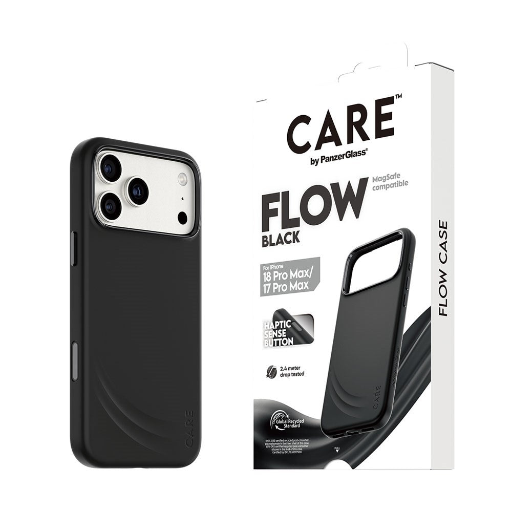 iPhone 18 Pro Max  / 17 Pro Max CARE by PanzerGlass Feature Flow Case - MagSafe Compatible - Black