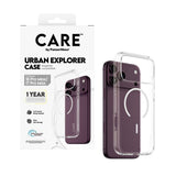 iPhone 18 Pro Max  / 17 Pro Max CARE by PanzerGlass FLAGSHIP Urban Explorer Case - MagSafe Compatible - Transparent / White