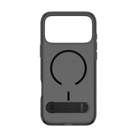 iPhone 18 Pro Max  / 17 Pro Max CARE by PanzerGlass Feature Kickstand Case - MagSafe Compatible - Black / Transparent
