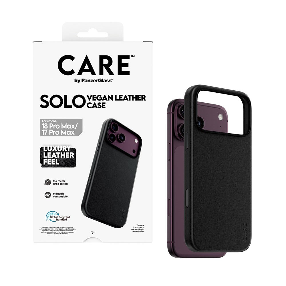iPhone 18 Pro Max  / 17 Pro Max CARE by PanzerGlass SOLO Case - MagSafe Compatible - Black