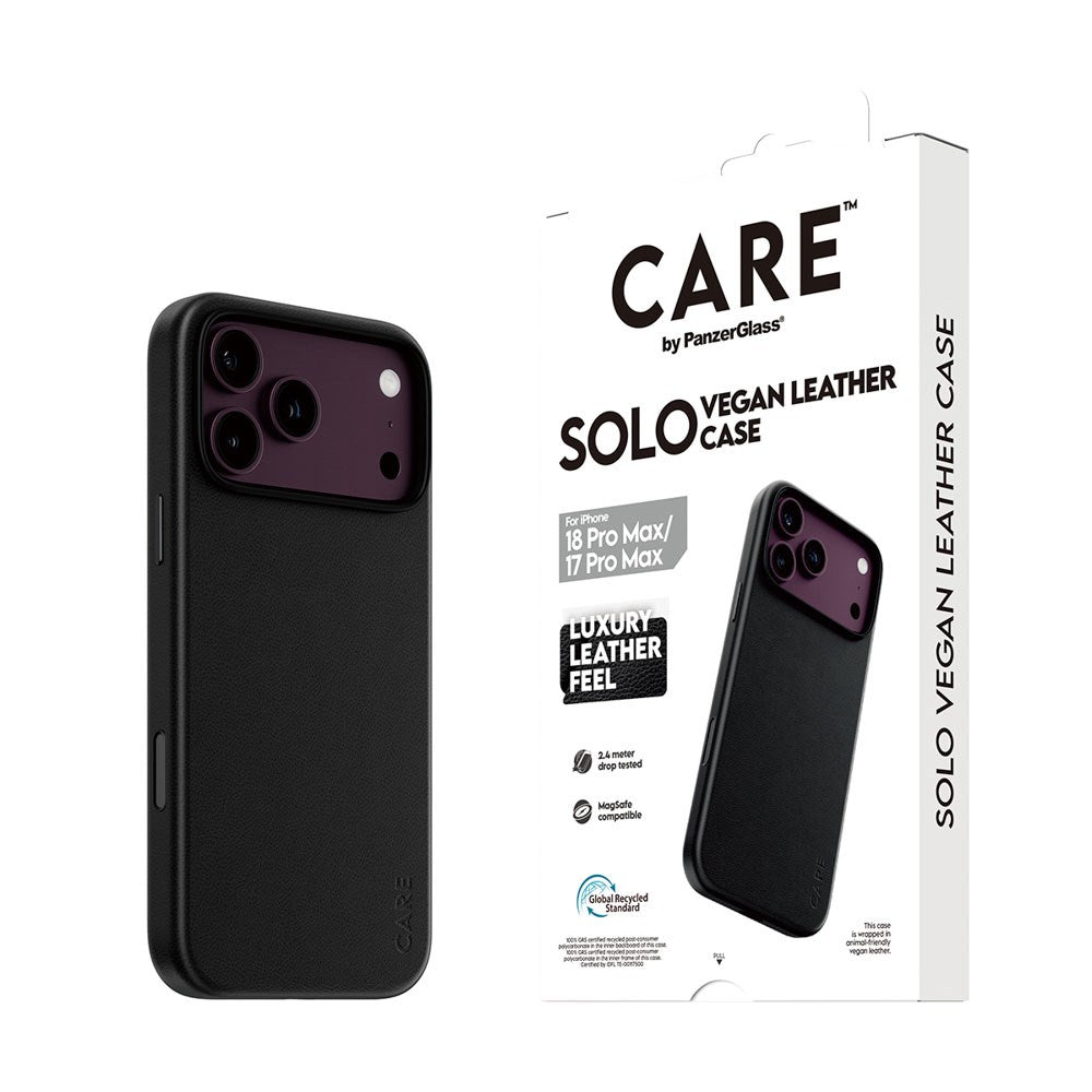 iPhone 18 Pro Max  / 17 Pro Max CARE by PanzerGlass SOLO Case - MagSafe Compatible - Black