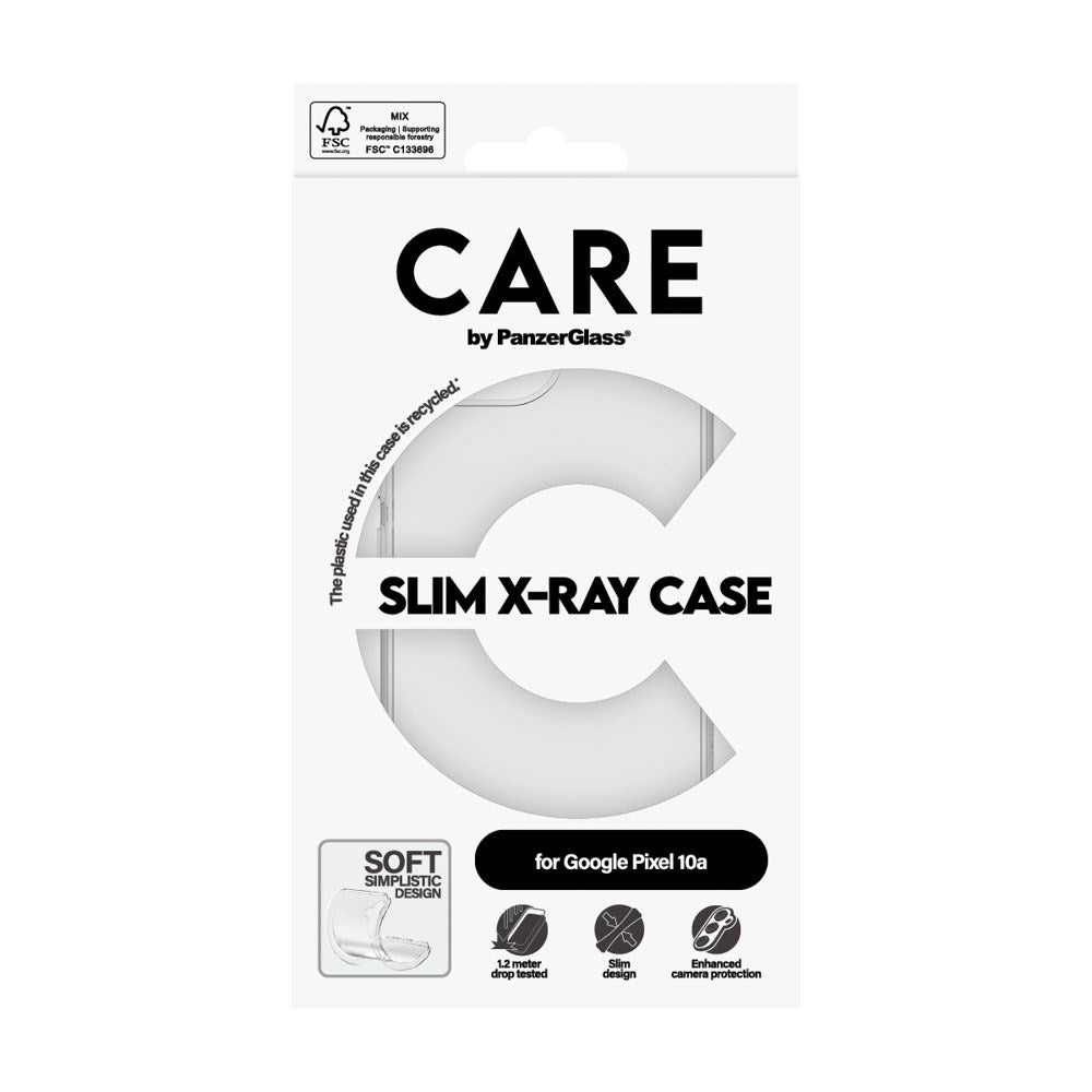 Google Pixel 10a CARE by PanzerGlass Slim X-Ray Case - Transparent