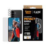 Samsung Galaxy S26+ (Plus) Urban Combat 3-in-1 Privacy Bundle with Case / Screen Protector (Privacy) / Camera Protection - Qi Compatible - Transparent