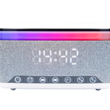 Denver CRQ-225 FM Clock Radio with Wireless Charging & Bluetooth - Grey