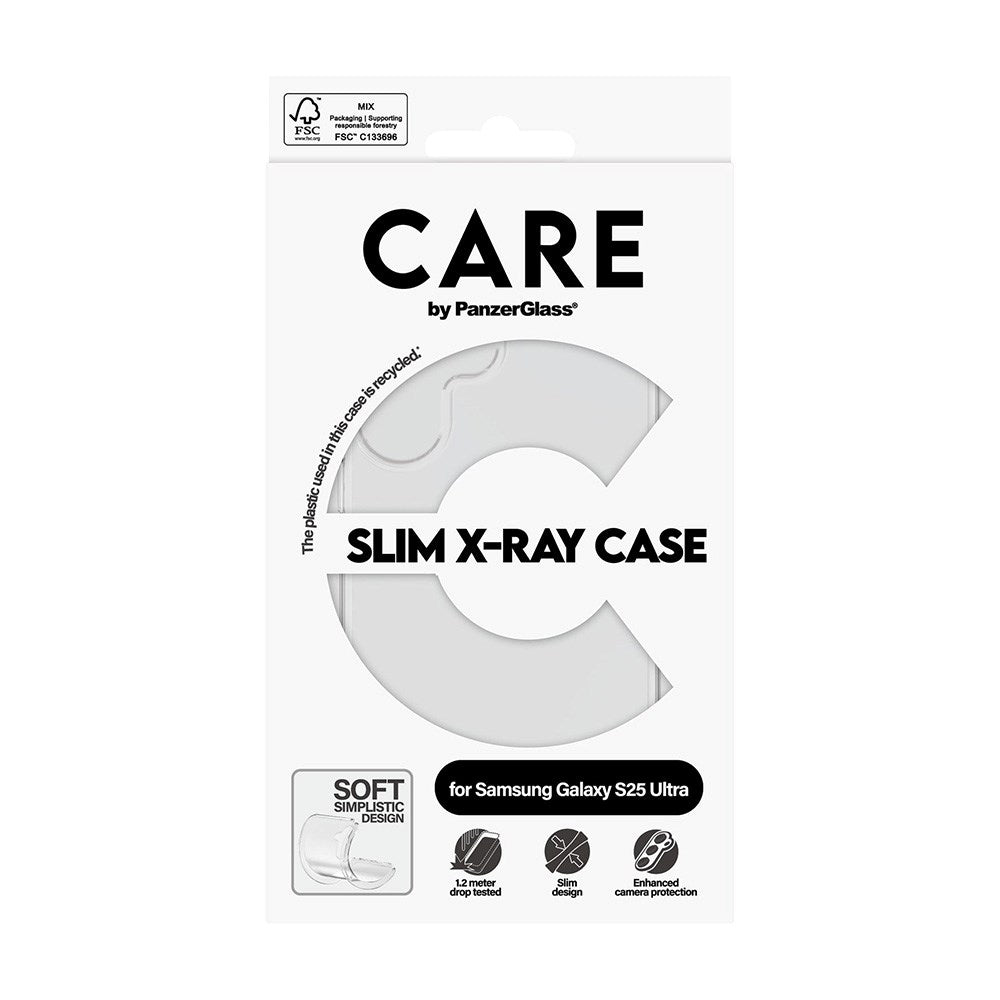 CARE by PanzerGlass Samsung Galaxy S25 Ultra FASHION X-Ray Soft Basic Case - Transparent