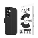 CARE by PanzerGlass Samsung Galaxy S25+ (Plus) Feature Wallet Case with Kickstand - Black