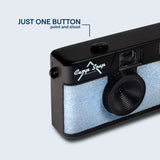 Camp Snap Screenless Digital Camera - 8 Megapixels - Rechargeable - Denim