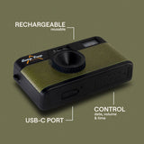 Camp Snap Screenless Digital Camera - 8 Megapixels - Rechargeable - Forest Green