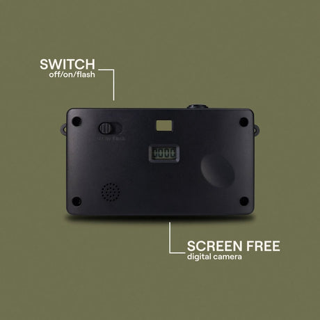 Camp Snap Screenless Digital Camera - 8 Megapixels - Rechargeable - Forest Green