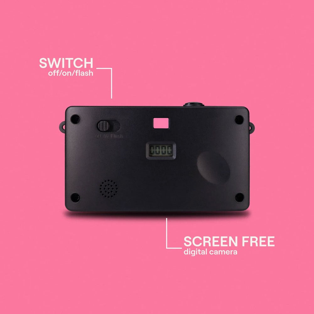 Camp Snap Screenless Digital Camera - 8 Megapixels - Rechargeable - Flamingo Pink