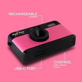 Camp Snap Screenless Digital Camera - 8 Megapixels - Rechargeable - Flamingo Pink