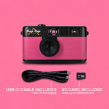 Camp Snap Screenless Digital Camera - 8 Megapixels - Rechargeable - Flamingo Pink
