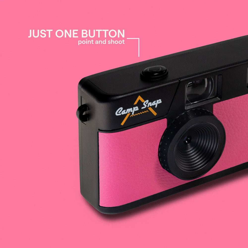Camp Snap Screenless Digital Camera - 8 Megapixels - Rechargeable - Flamingo Pink