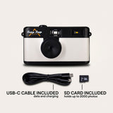 Camp Snap Screenless Digital Camera - 8 Megapixels - Rechargeable - Arctic White