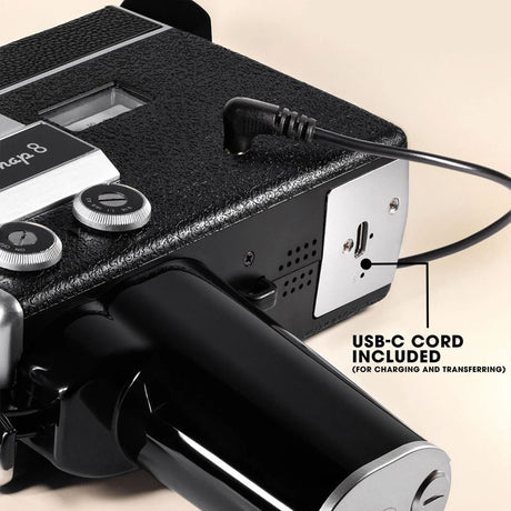 Camp Snap Video Camera with Retro Look - 2.7K Resolution - Incl. 4GB SD Card - Black