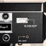 Camp Snap Video Camera with Retro Look - 2.7K Resolution - Incl. 4GB SD Card - Black