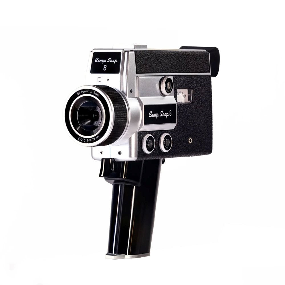 Camp Snap Video Camera with Retro Look - 2.7K Resolution - Incl. 4GB SD Card - Black