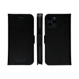 iPhone 12 Pro Max dbramante1928 Copenhagen Slim Genuine Leather Flip Case with Wallet - Black