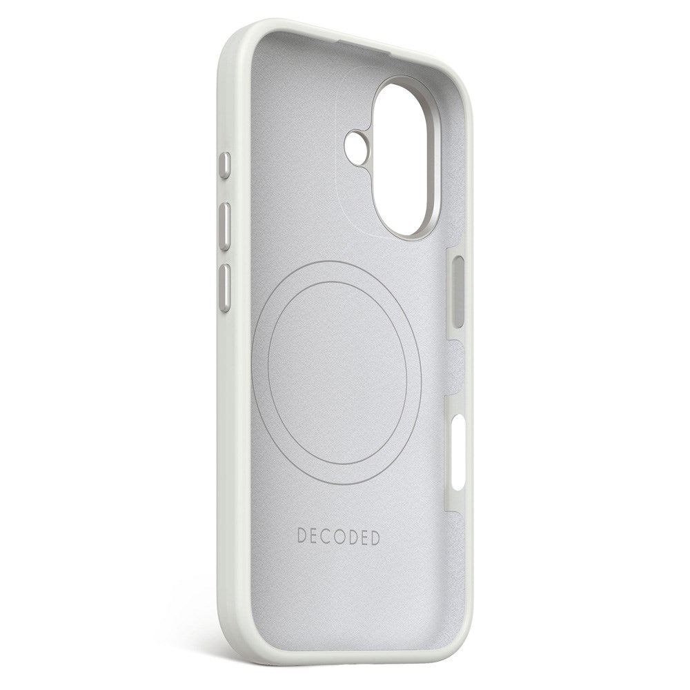 Decoded iPhone 16 AntiMicrobial Silicone Case - MagSafe Compatible - Stone Grey